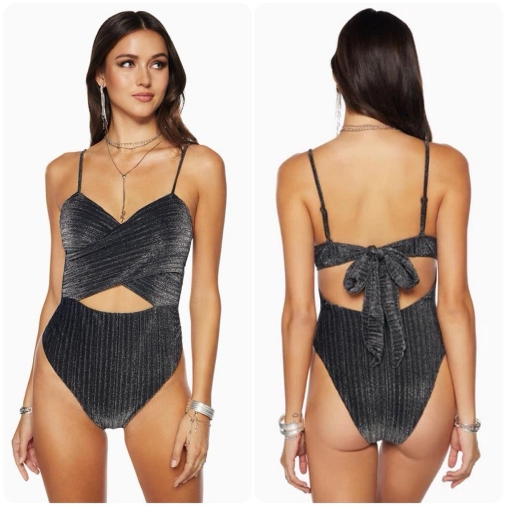 Ramy Brook Amalfi Metallic One-Piece Swimsuit